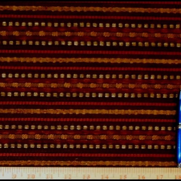 Santa Fe Railroaded Chenille Stripes Red Purple - Picture 3 of 3